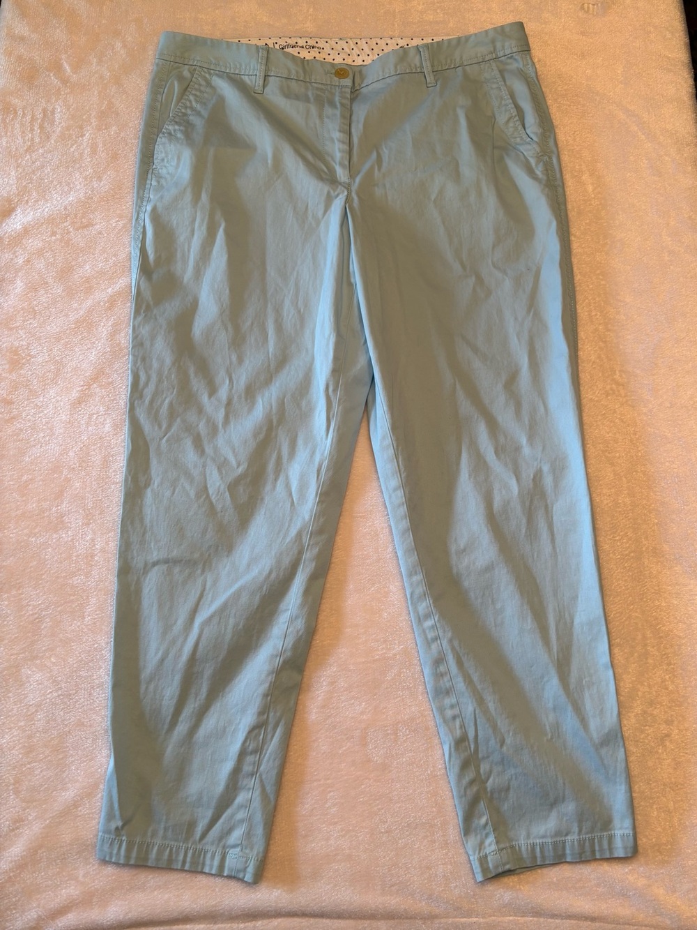 Talbots Pale Blue Boot Cut Pants